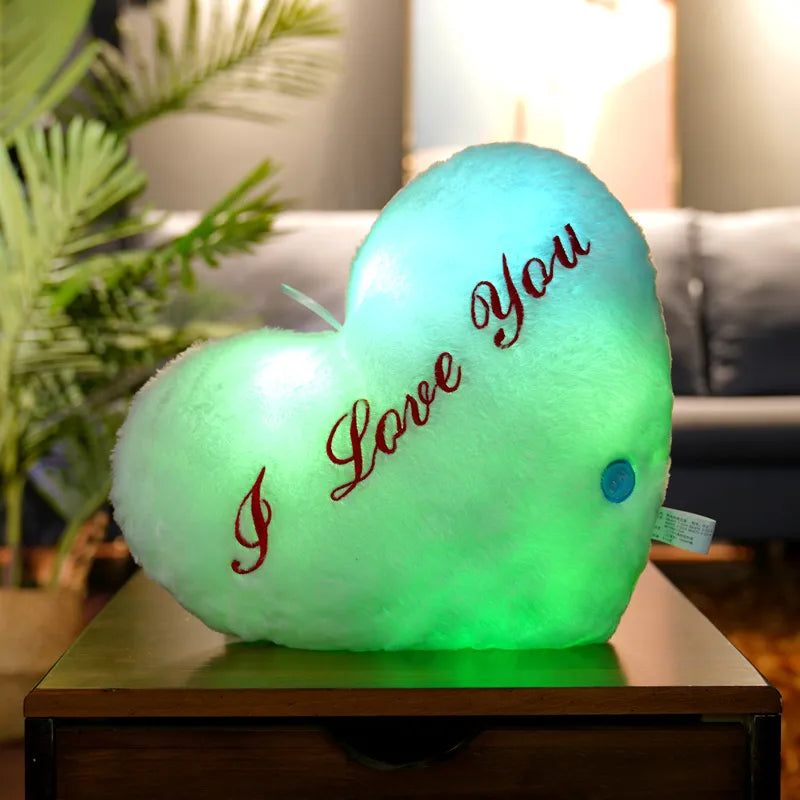 Heart glow deals pillow